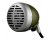 Shure 520DX inGreen Bulletin Harmonica Microphone