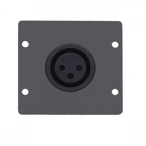 Kramer Wall Plate Insert - XLR Female - Black