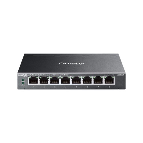 TP-Link ES208GP Omada Gigabit Switch - 8-Port PoE+