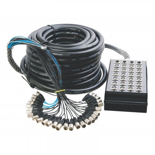 On-Stage Stands SNK244100V2 100\' 24-Channel/4-Return Stage Snake