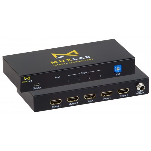 Muxlab HDMI 2.0 4K60 1x4 Splitter