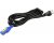 QSC WC-000586-20 Locking Blue IEC Cable 9.8ft / 3m