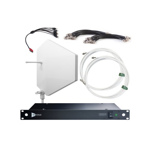 RF Venue Diversity Fin IPX 9-Channel Wireless Mic Upgrade Pack - White