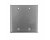 AVShop.ca Double Gang Stainless Steel Blank Wall Plate