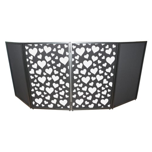 ProX Hearts Design DJ Facade Enhancement Scrim (Set of Two)