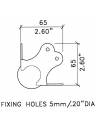 Penn-Elcom Large Heavy Duty Ball Corner - Open Ball