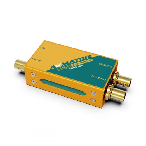 AVMatrix SD1121-12G 1×2 12G-SDI Signal & Repeater