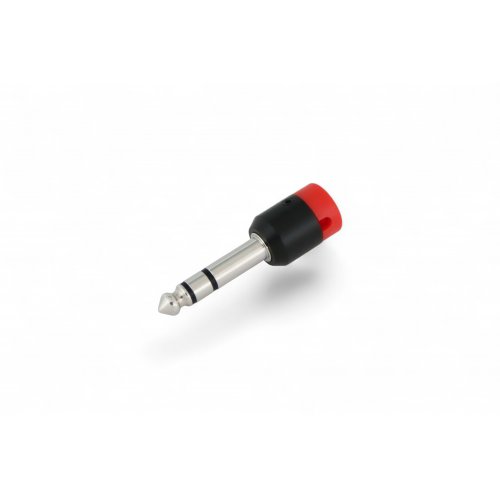 Cable Techniques Low-Profile Right Angle 1/4in TRS w/Standard Cap - Red