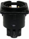 Neutrik NC3MD-S-1-B 3-Pin XLR Male D-Mount Screw Term (Black/Gold)