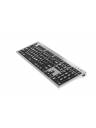 Logickeyboard Large Print White on Black ALBA Slimline Keyboard - Mac