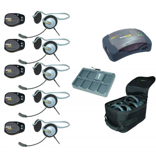 Eartec UltraLITE ComPack System w/ Monarch Headset (5 User)