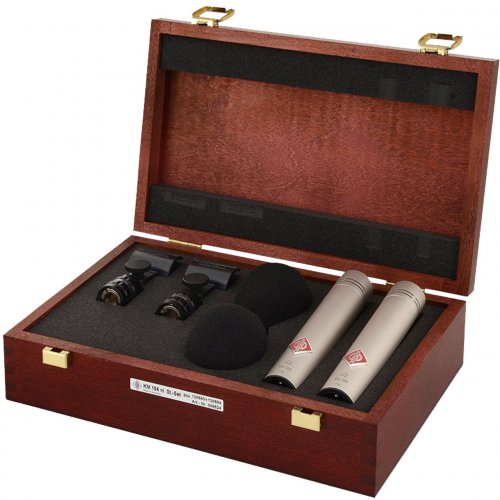 Neumann KM184 MT Matched Pair in Wooden Box