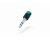 Cable Techniques Low-Profile Right Angle 1/4in TRS w/Large Cap - Green