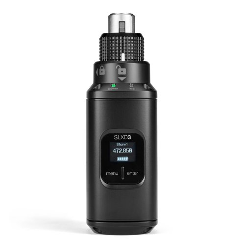 Shure SLXD3 Plug-On Digital Wireless Transmitter w/ XLR Connector (Freq: H55)