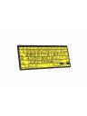 Logickeyboard Large Print Black on Yellow Mini Bluetooth Keyboard - Mac