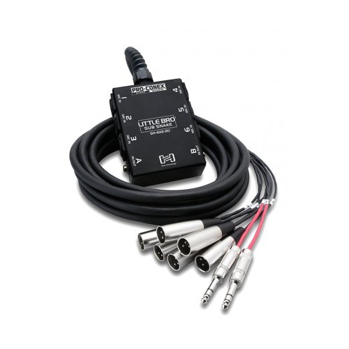 Hosa Little Bro 6x XLR Sends + 2x 1/4inTRS Returns - 30 Feet