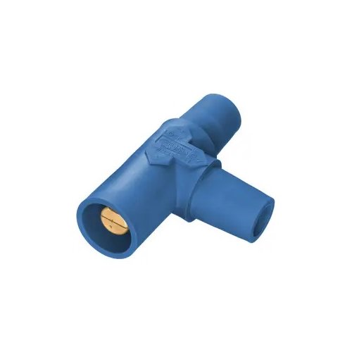 Hubbell HBLTBL Camlock T Splitter ( Male / Female / Female ) - Blue