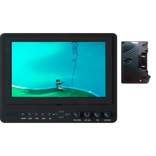 Delvcam Advanced 7in 3G-SDI Camera-Top LED Monitor