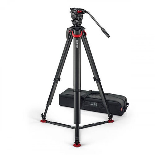 Sachtler System aktiv8T Touch&Go w/Flowtech75 Aktiv Tripod Kit, Ground Spreader