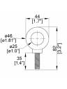 Burger Rigging Steel Forged Shoulder Eyebolt M10 x 35