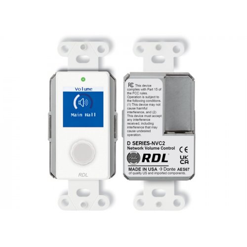 RDL D-NVC2 Dante / AES67 Network Volume Control
