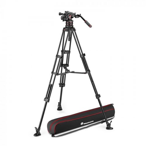 Manfrotto Nitrotech 612 Video Head + MVTTWINMA Tripod w/ Bag