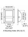 Penn-Elcom H8805/06 Recessed Bar Handle