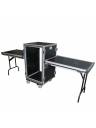 ProX 18U Vertical Shockproof 20in Deep Rack Case w/Side Tables & Casters