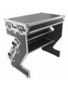 ProX Z-Table Jr Mobile Folding DJ Table (Chrome Finish)