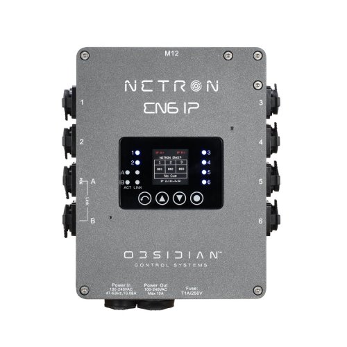 Obsidian Control EN6 IP66 Rated 6-Port Ethernet to DMX Gateway