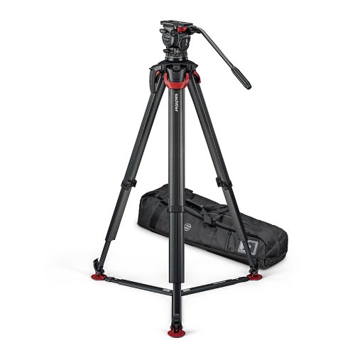 Sachtler System aktiv10T Touch & Go w/Flowtech100 Tripod Kit, Ground Spreader