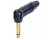 Neutrik NP2RX-B 1/4" TS Right Angle Phone Plug (Black/Gold)