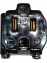 Hubbell HBL5969V-BLK Female Black UGround 15a NEMA 5-15