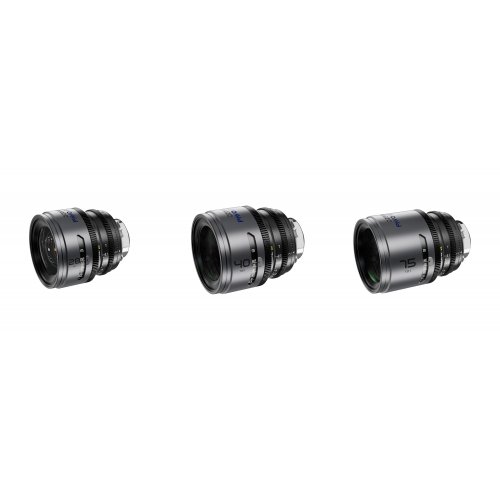 DZOFilm Pavo 28/40/75mm 2x Anamorphic Lens Kit w/ PL&EF Mounts (Blue Coating)