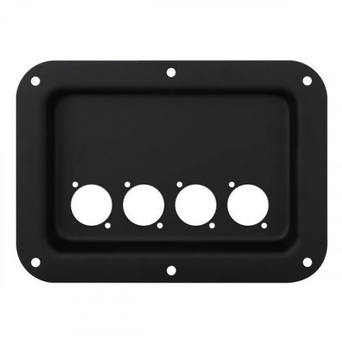 Penn-Elcom Road Case Dish for 4x D-Type Connectors - Black