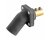 Hubbell Series 16 Single Pole Angled Receptacles, Double Set Screw, Male - Black