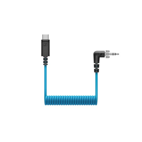 Sennheiser CL 35 Locking 3.5mm TRS to USB-C Coiled Cable