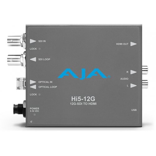AJA 12G-SDI to HDMI 2.0 Conversion with ST Fiber Receiver