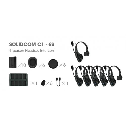 Hollyland Solidcom C1 Wireless Intercom Headset System - 6 Person