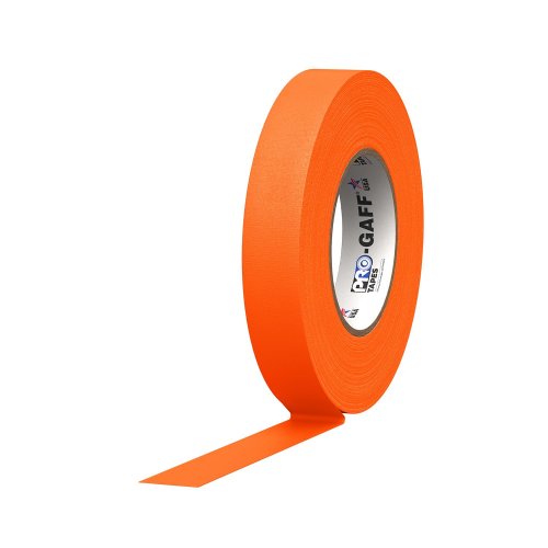 Pro Gaff 1in Cloth Gaffers Tape - Fluorescent Orange