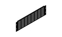 Penn-Elcom 3U Black Flanged Rack Panel with Horizontal Vents