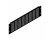 Penn-Elcom 3U Black Flanged Rack Panel with Horizontal Vents