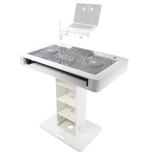 ProX Control Tower DJ Podium Stand (No Case) - White