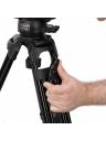E-Image 2-Stage Aluminum Tripod w/Fluid Head and Dolly - Studio Kit