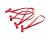 BongoTies Rubber Cable Ties (10-pack) - Red