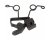 Sanken HC-11W Double Lavalier Clip (Black) - Single
