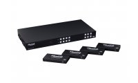 Muxlab HDMI 4X4 Matrix SWX Kit, HDBT, PoC, 4K/60