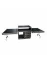 ProX ATA Flight Style Mixing Console Case 12U Shockproof Rack (2) Side Tables