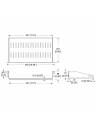 AVShop 2U 250mm Deep Black Vented Rack Shelf w/ Quick Mounting System