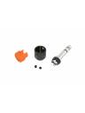 Cable Techniques Low-Profile Right Angle 1/4in TRS w/Standard Cap - Orange
